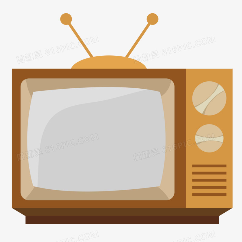 卡通手绘电视机旧电视老电视免抠元素