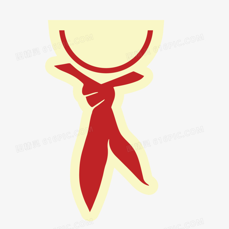 装饰图案 红领巾