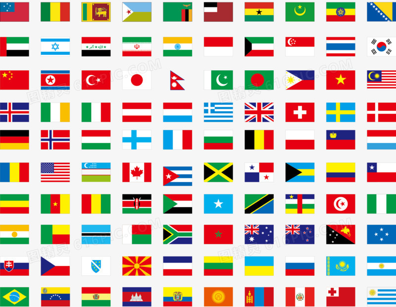 各国国旗矢量图图片