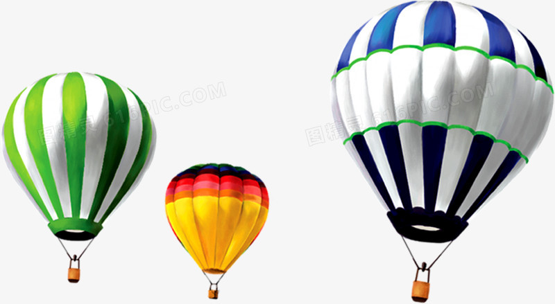 彩色漂浮节日热气球装饰