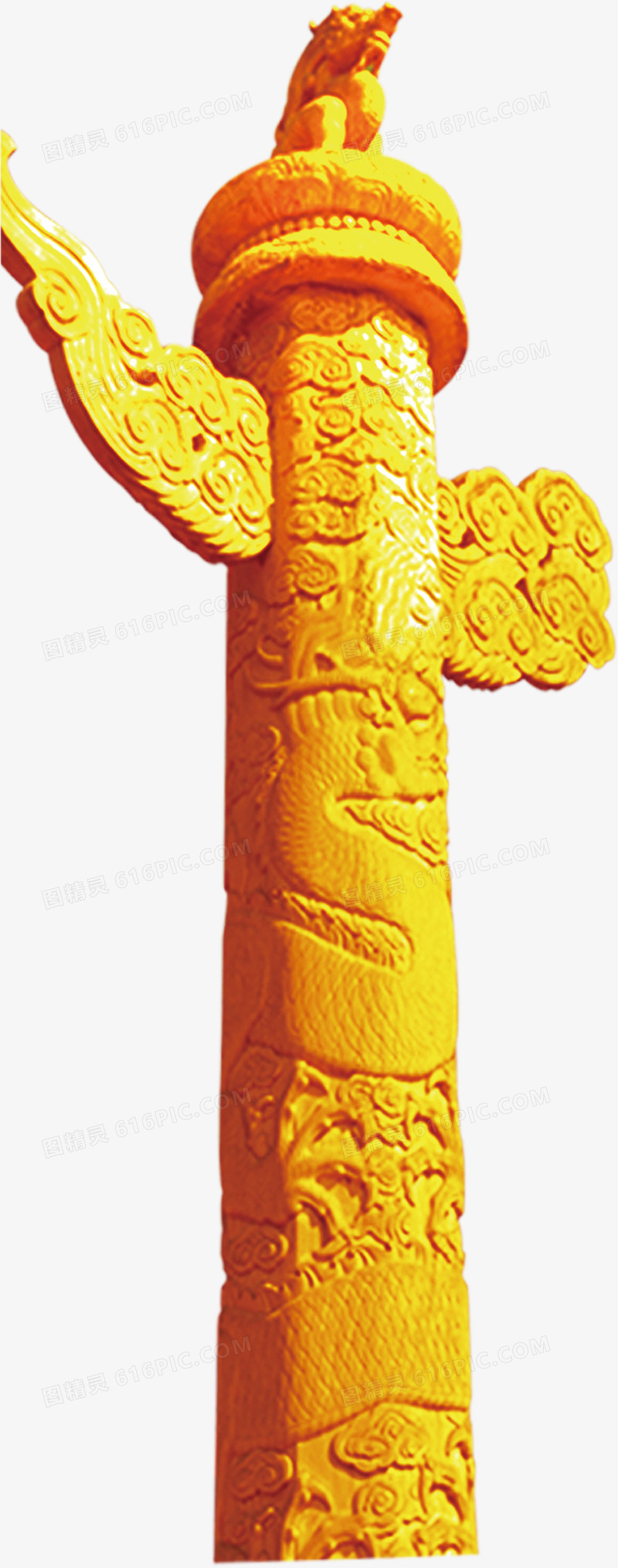 金色柱子装饰图案
