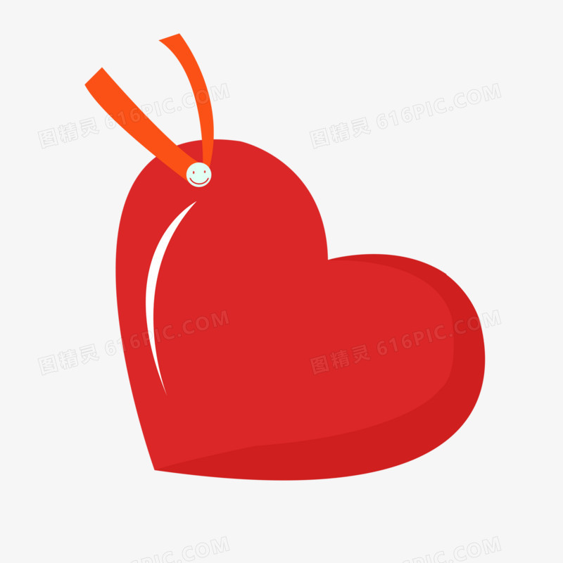 红色爱心边框素材