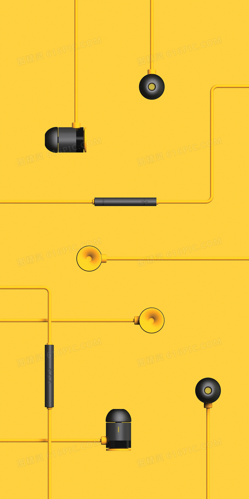 黄色喇叭创意结构设计