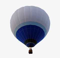 白蓝热气球
