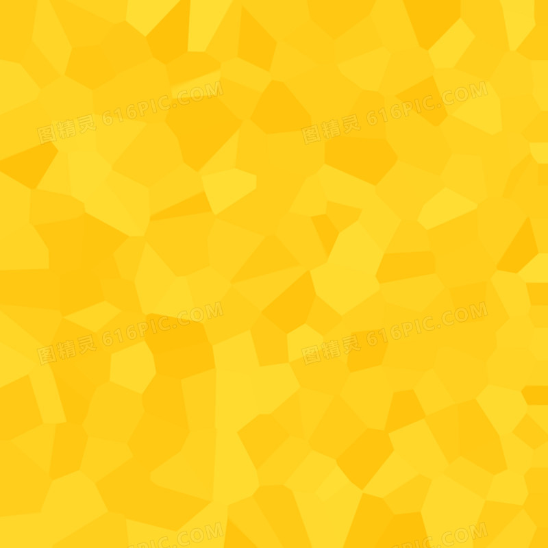 黄色形状几何海报