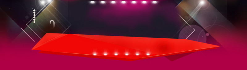 紫粉色舞台灯光海报
