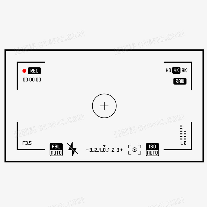 简约录像框免抠元素图片免费下载_png素材_编号1yqile6d5_图精灵