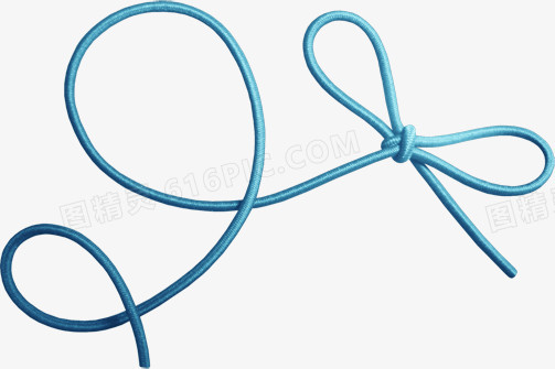 绳子蓝色绳子漂浮装饰