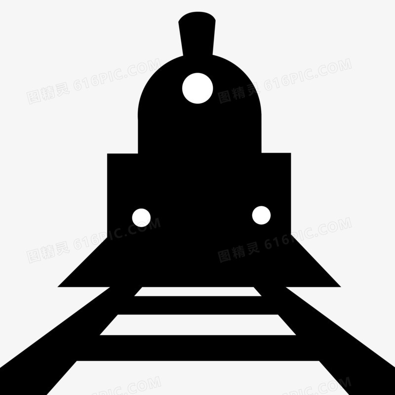 简洁的铁路标志素材