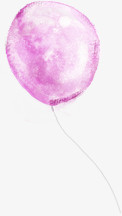 一只紫色气球