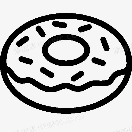 食品油炸圈饼图标