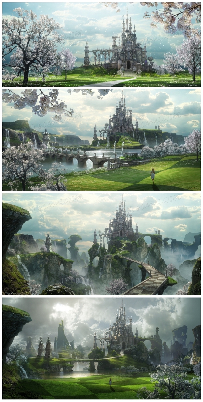 爱丽丝梦游仙境风景图片