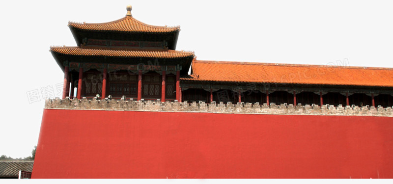 红色皇宫城墙宽屏