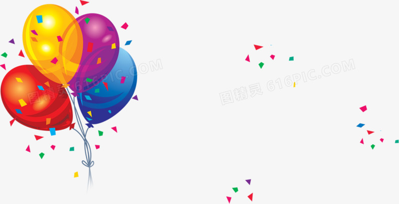 气球彩色气球六一儿童节主题素材
