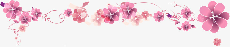 卡通花朵元素
