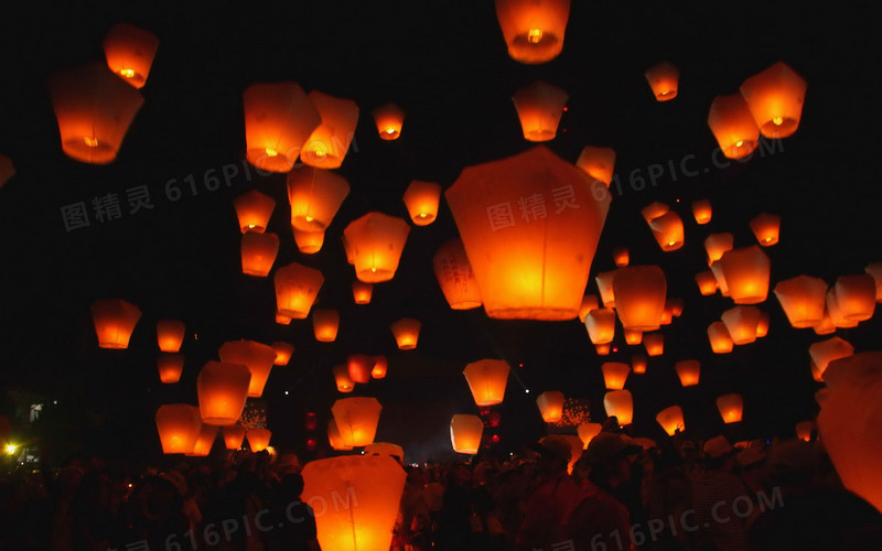 孔明灯心愿祝福祈愿