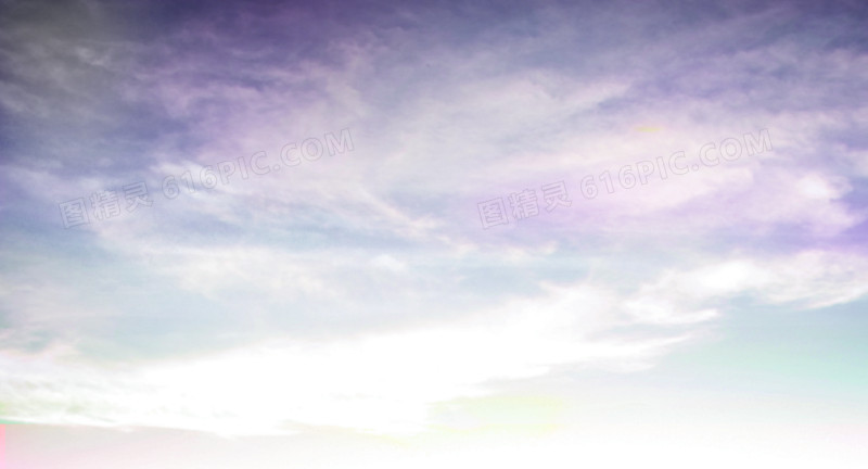 蓝紫色天空云层背景