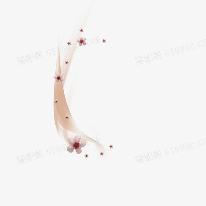 鲜花丝带