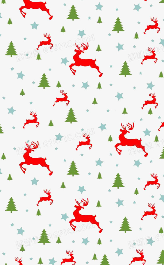 圣诞节麋鹿背景装饰