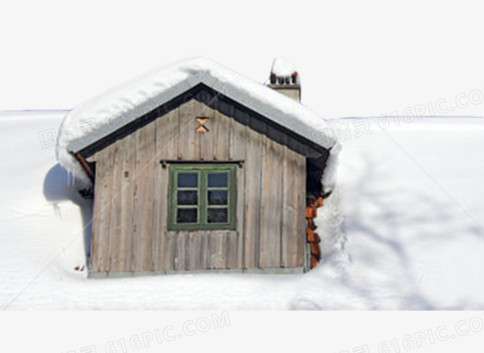 屋顶积雪