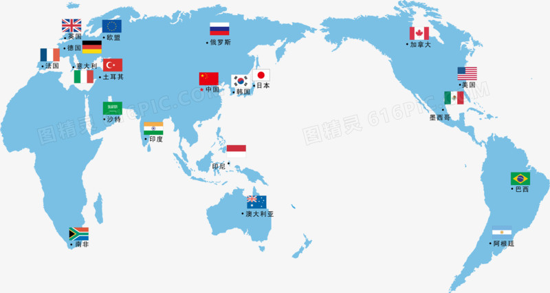 杭州G20峰会20个国家