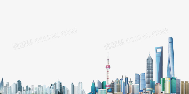 卡通上海旅游建筑免费素材下载