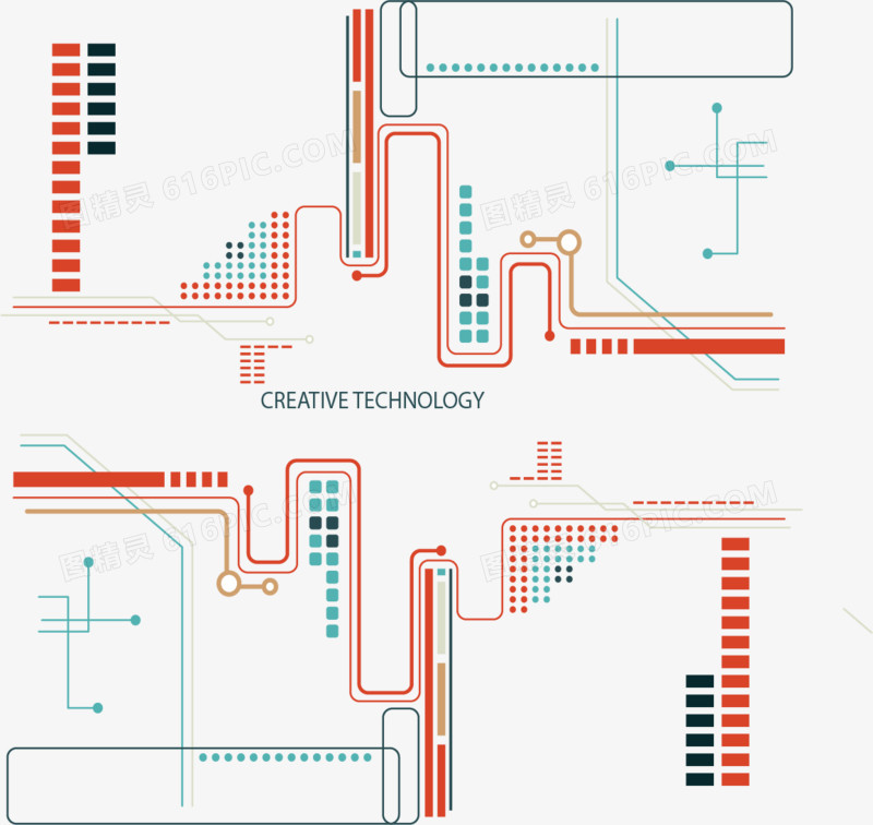 创意科技线路背景