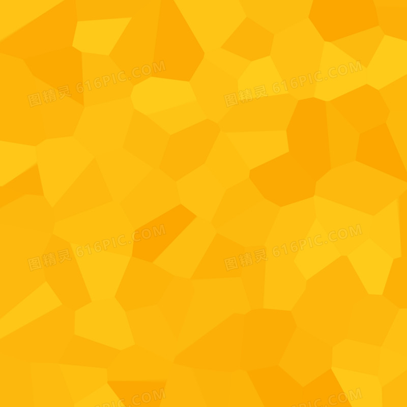 黄色立体几何形状海报