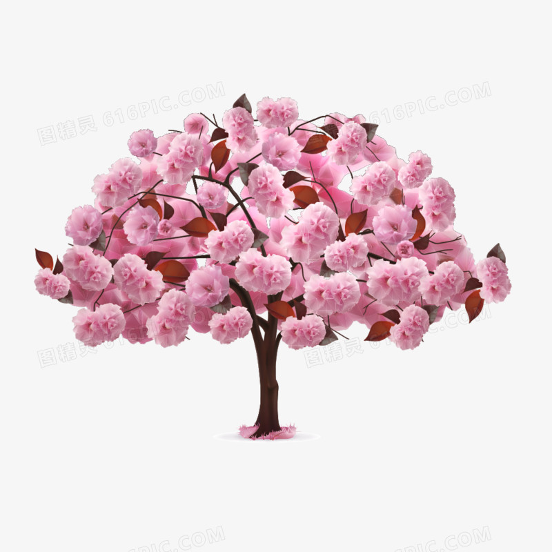 粉色花树