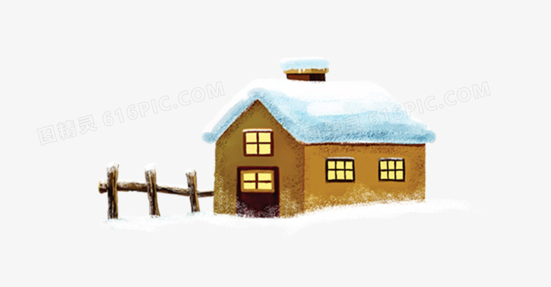 积雪的房子