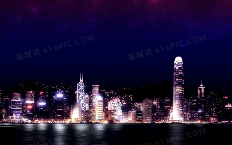 香港夜晚风景公园