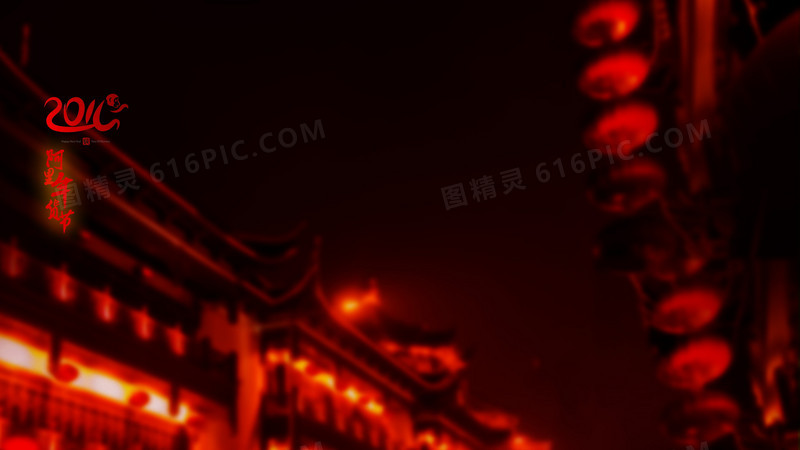 中国风红色古代灯笼