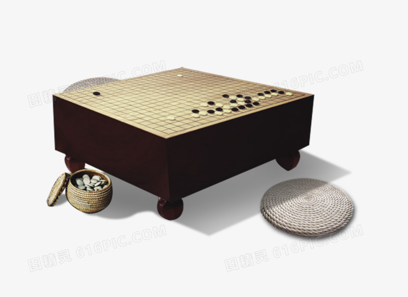 桌子卡通桌子电脑桌子学习围棋png棋桌png围棋png卡通手绘儿童下围棋