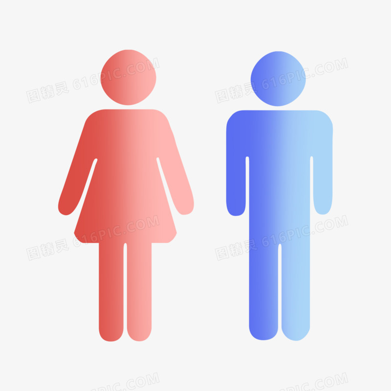 男女性别标志图标元素