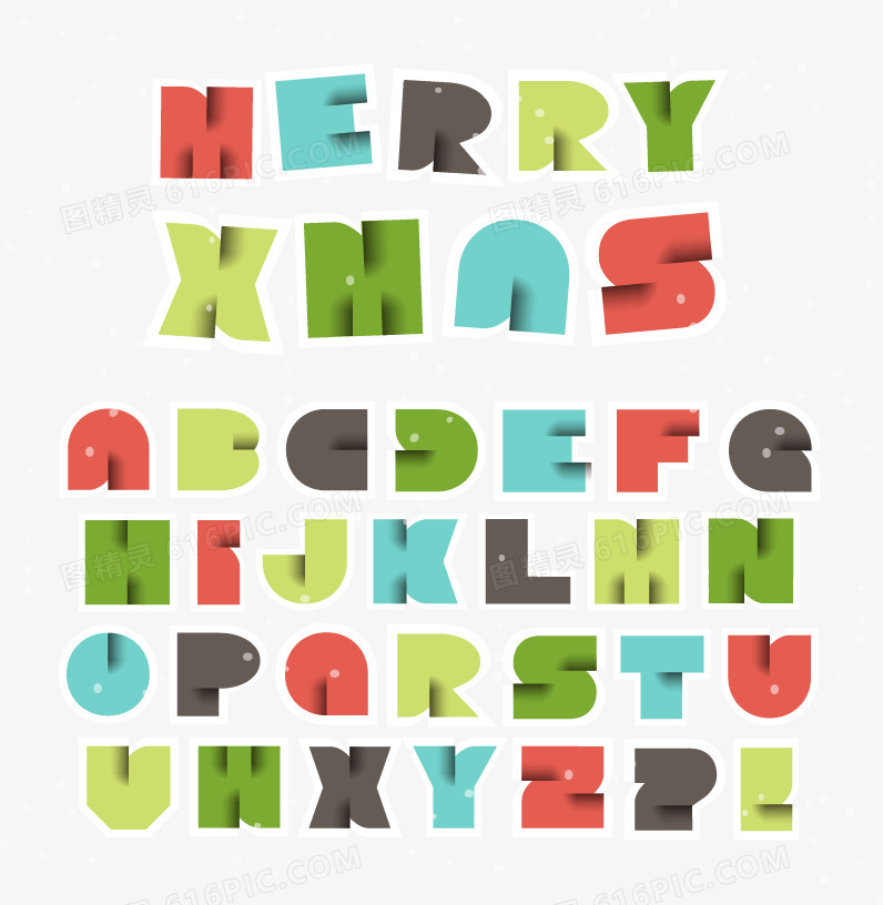 圣诞节时尚字母