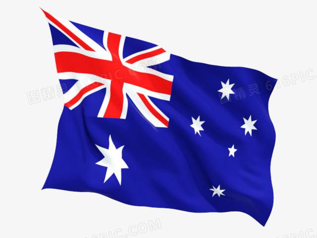 深蓝色的澳大利亚国旗
