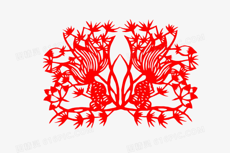 红色剪纸