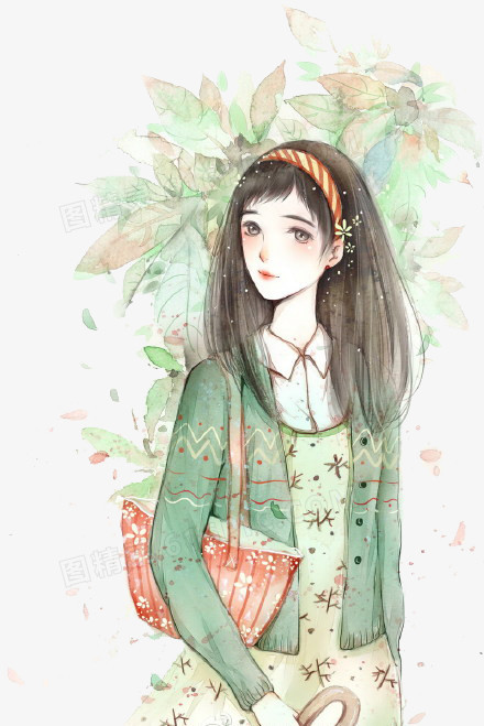 少女系唯美手绘插画