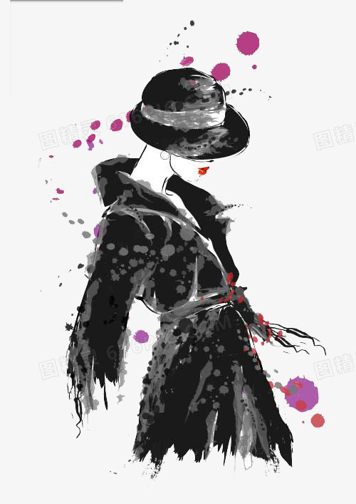 时尚手绘女人