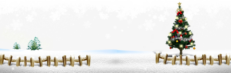 圣诞节白色雪景背景图片免费下载