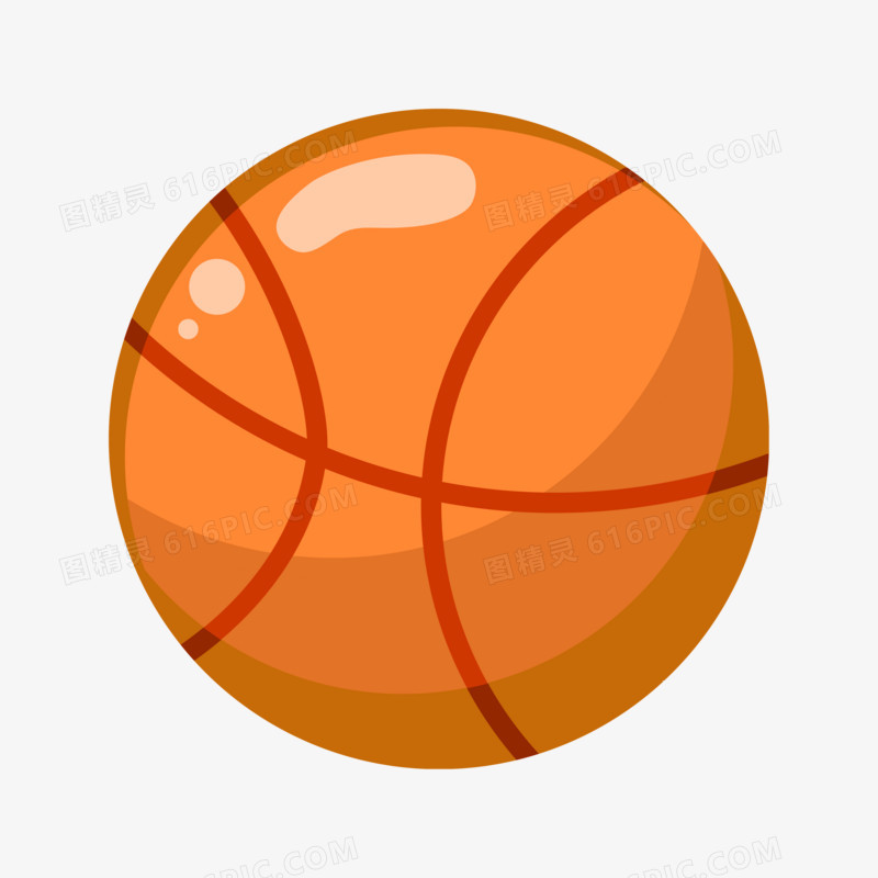 卡通手绘篮球免抠元素