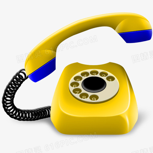 电话黄色 的电话图标