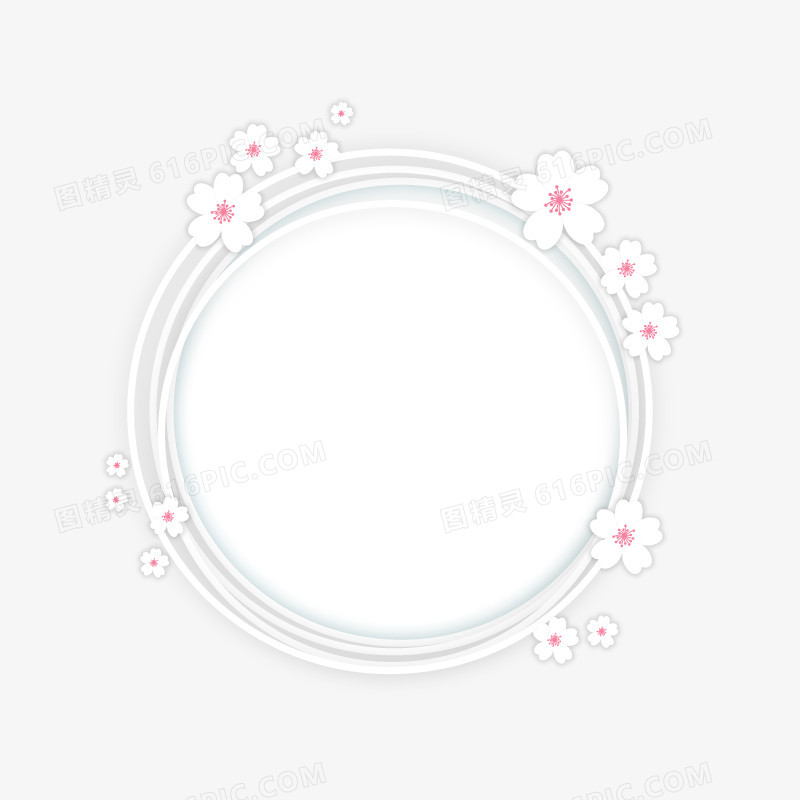 樱花底框