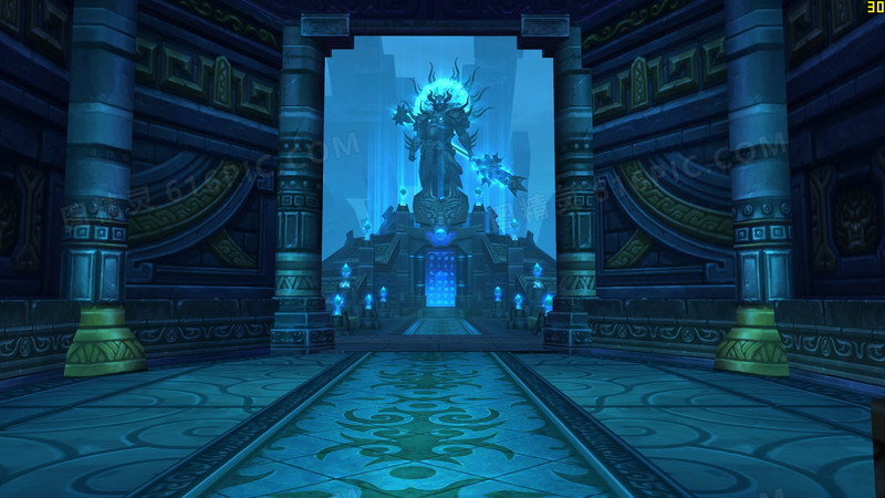 神秘蓝色游戏宫殿