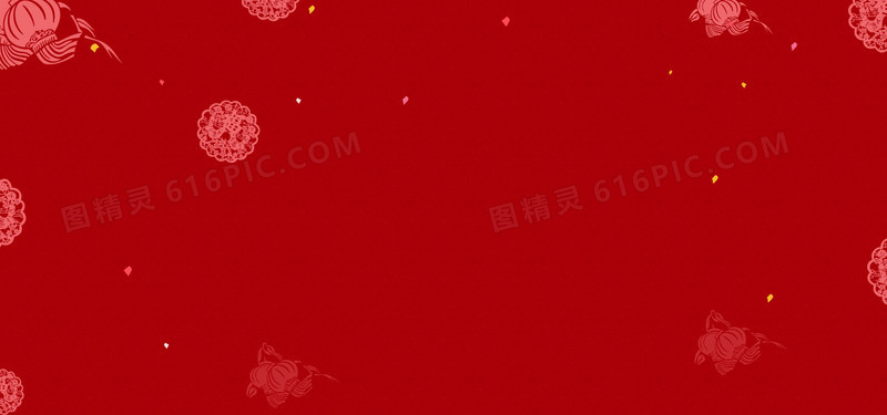 红色中国风壁纸印花新年海报背景