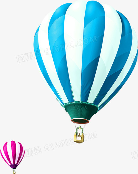 高清蓝白色氢气球