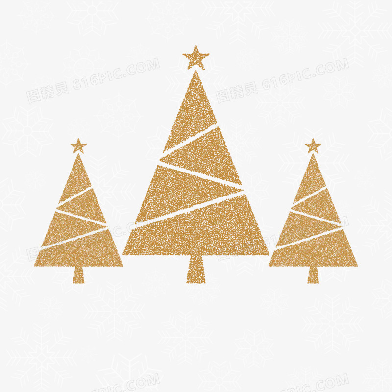 圣诞节主题金色圣诞树