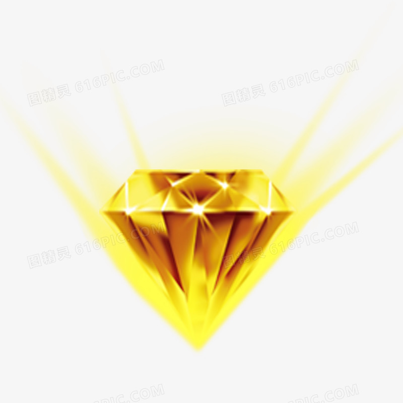 闪光的金色钻石
