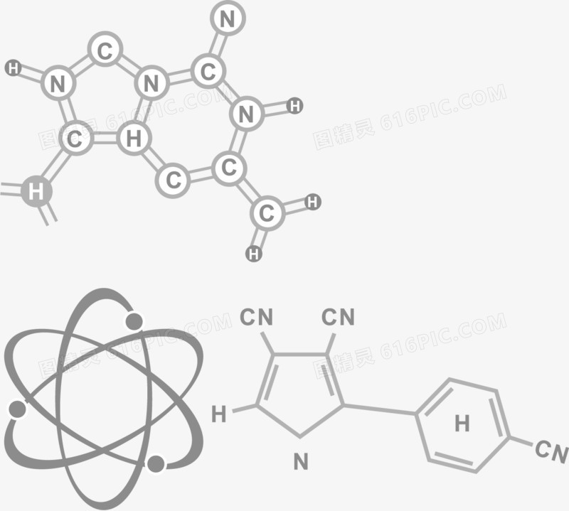 生物化学主题矢量素材