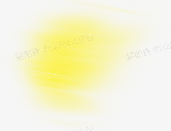 黄色手绘日光创意